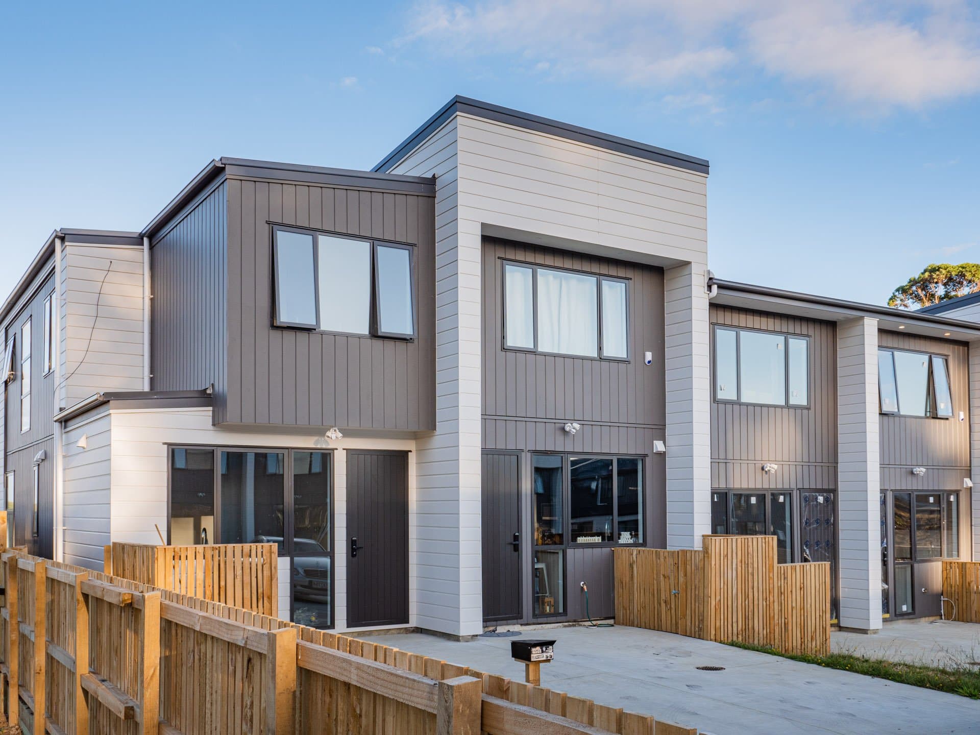 Completed Westcott homes in Flat Bush, Auckland